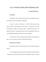 VẬT LÝ TRỊ LIỆU TRONG MỘT SỐ BỆNH DA LIỄU pptx