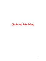 quản trị bán hàng