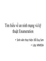Giáo trình CEH v7 tiếng việt - Tấn công mạng và kỹ thuật Enumeration - chương 4