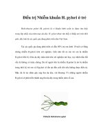 Điều trị Nhiễm khuẩn H. pylori ở trẻ pdf