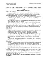 Bản tự kiểm điểm cấp ủy