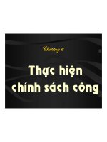 Chương 6: Chính sách công docx