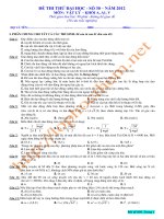 đề thi thử đại học - môn vật lý số (30)
