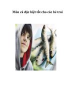 Món cá đặc biệt tốt cho các bé trai pps