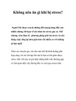 Không nên ăn gì khi bị stress? potx