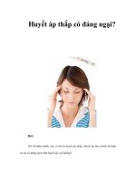 Huyết áp thấp có đáng ngại? potx