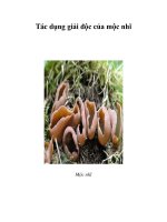 Tác dụng giải độc của mộc nhĩ docx