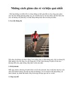 Những cách giảm cân rẻ và hiệu quả nhất ppt