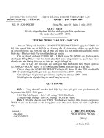 QĐ SỐ 39/PGDĐT ngày 8/3/2010 V/v cong nhận danh hiệu HSG giải Toán qua internet cap huyện