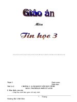 Giáo án Tin học Quyển 1