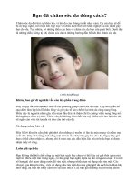 Bạn đã chăm sóc da đúng cách? pps