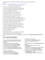 Exercises on Wh-questions