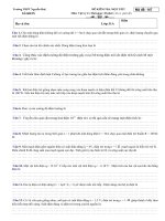 KIỂM TRA MỘT TIẾT 11 CƠ BẢN