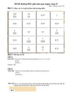 Đề thi BDHS giỏi Giải TQM lớp 5 vòng 25