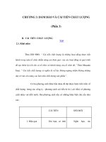 CHƯƠNG 3: ĐẢM BẢO VÀ CẢI TIẾN CHẤT LƯỢNG (Phần 3) docx