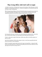 Mẹo trang điểm xinh tươi suốt cả ngày pptx