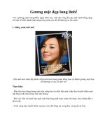 Gương mặt đẹp lung linh ppt