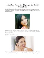 Mách bạn 5 mẹo nhỏ để giữ gìn làn da khi trang điểm doc