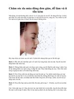 Chăm sóc da mùa đông đơn giản, dễ làm và ít tốn kém ppsx