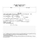 Kiểm tra 1 tiết (bài số 3)