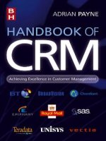 HANDBOOK OF CRM: Achieving Excellence in Customer Management Part 1 potx