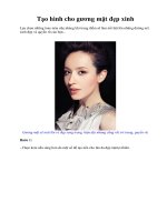Tạo hình cho gương mặt đẹp xinh doc