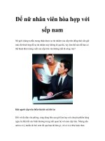 Để nữ nhân viên hòa hợp với sếp nam ppt
