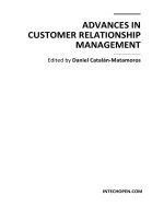 advances in customer relationship management