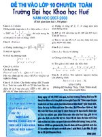 Đề thi đại học khoa học Huế 2007-2008 pot