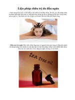 Liệu pháp chữa trị da đầu ngứa pps