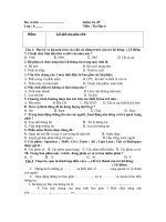 Đề Kiểm Tra 45'''' -Tin 6 -HK1 - Hồng vân