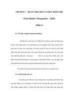 CHƯƠNG 7: QUẢN TRỊ CHẤT LƯỢNG ĐỒNG BỘ (Total Quality Management – TQM) (Phần 4) pdf