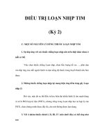 ĐIỀU TRỊ LOẠN NHỊP TIM (Kỳ 2) potx