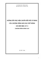 Chuẩn kiến thức kĩ năng của chương trình giáo dục phổ thông môn Hóa học lớp 10 doc