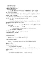 Tự chọn nâng cao toán 6