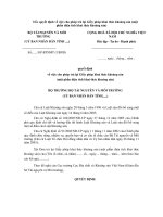 Mẫu quyết định về việc cho phép trả lại Giấy phép khai thác khoáng sản docx