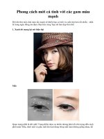 Phong cách mới cá tính với các gam màu mạnh docx