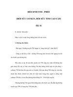 HỒI SINH TIM - PHỔI (HỒI SỨC CƠ BẢN, HỒI SỨC TIM CAO CẤP) (Kỳ 4) pot