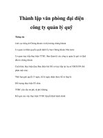 Thành lập văn phòng đại diện công ty quản lý quỹ docx