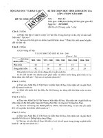 Đề học sinh giỏi quốc gia môn Địa 12 năm 2009 pdf