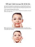Mỗi ngày 5 phút massage đẩy lùi lão hóa pps