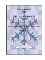 Hiệu trưởng quản lý hoạt động giáo dục ngoài giờ lên lớp ở trường THCS Dray Bhăng, Huyện Cư Kuin, Tỉnh ĐakLak