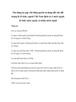 Xóa đăng ký góp vốn bằng quyền sử dụng đất cho đối tượng là tổ chức, người Việt Nam định cư ở nước ngoài, tổ chức nước ngoài, cá nhân nước ngoài pptx