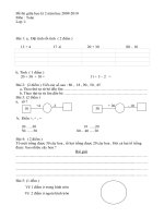 đề thi giữ hk 2 lớp 1 năm học 2009-2010