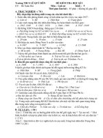 Kiểm tra Học Kì I Lịch Sử 9