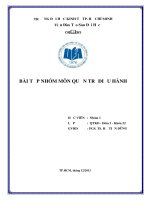bài tập nhóm quản trị điều hành