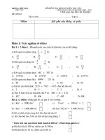 TUAN VAN Đề KT GK II Lớp 4 Toán+ TV