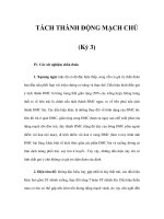 TÁCH THÀNH ĐỘNG MẠCH CHỦ (Kỳ 3) doc