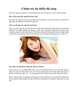 Chăm sóc da thiếu độ sáng doc