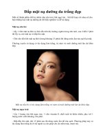 Đắp mặt nạ dưỡng da trắng đẹp pptx